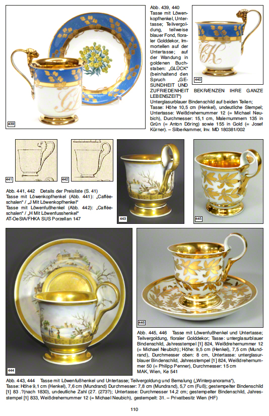 Wiener Porzellan Biedermeier Tafelservice