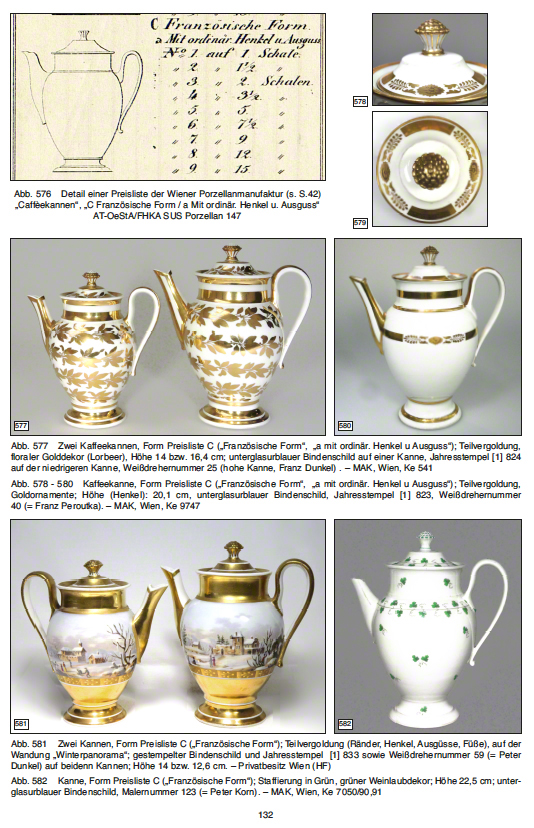 Wiener Porzellan Biedermeier Tafelservice