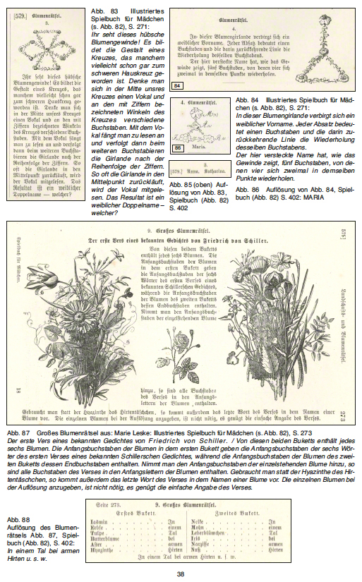 Porzellan Blütenrätsel Blumensprache