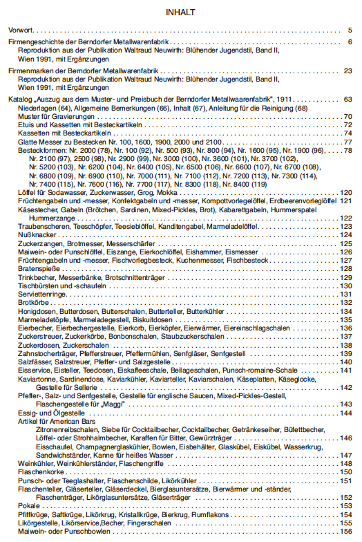 Berndorf Katalog 1911