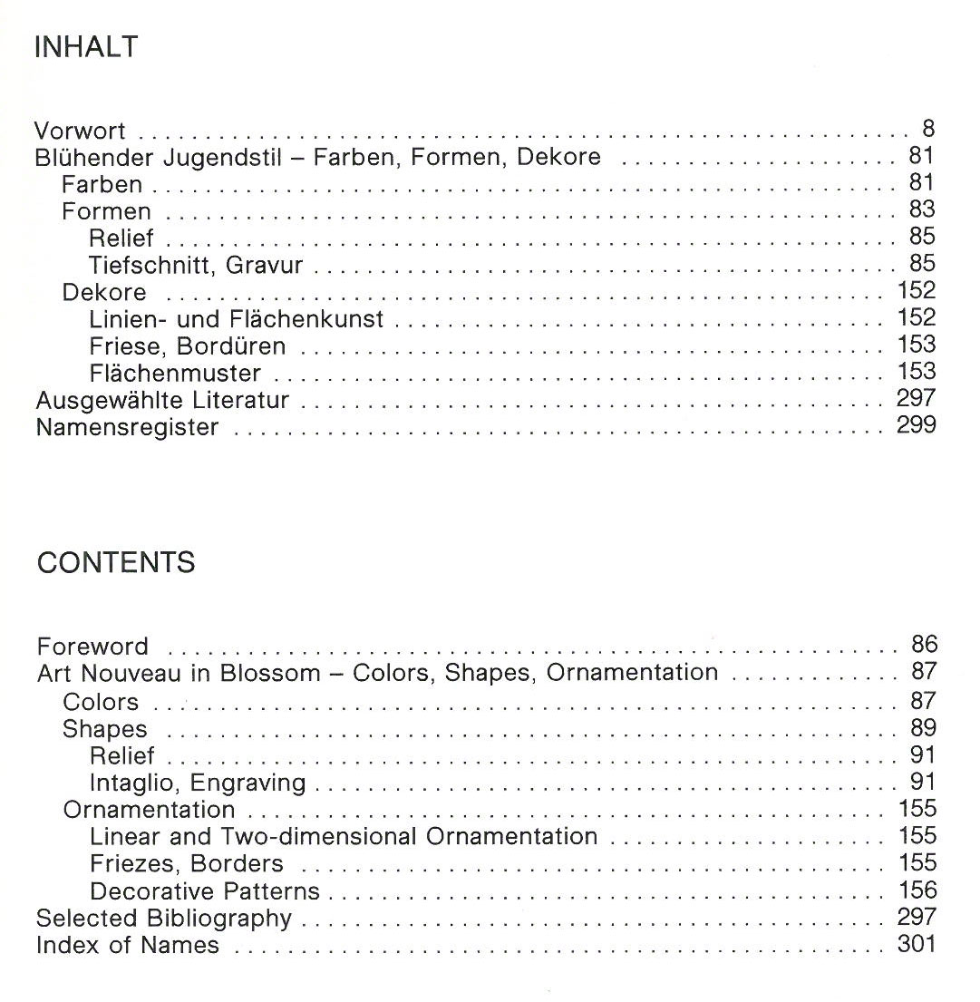 Blühender Jugendstil - Farben Formen Dekore