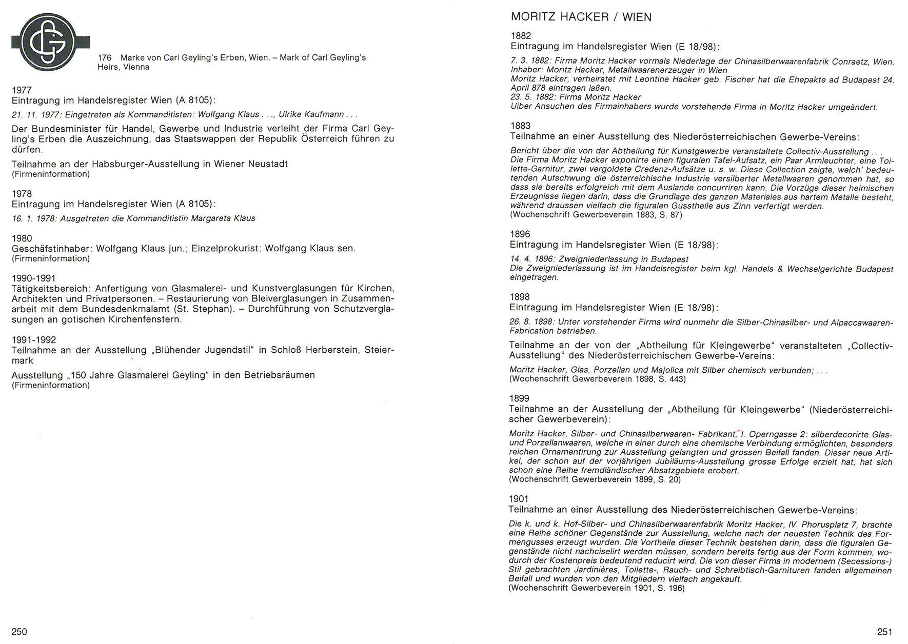 Blühender Jugendstil - Firmen und Marken