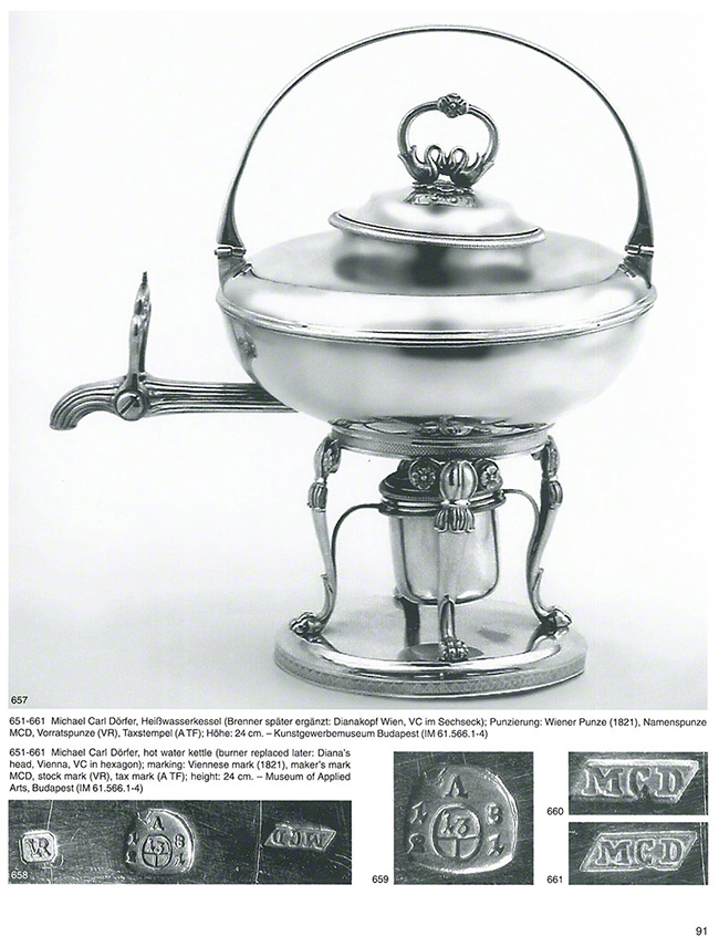 Wiener Silber Punzen 1781-1866