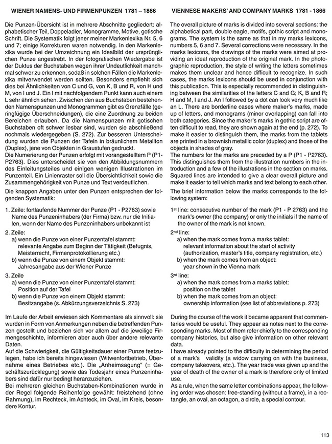 Wiener Silber Punzen 1781-1866