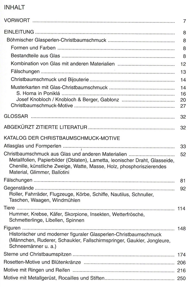 Glasperlen-Christbaumschmuck aus Böhmen