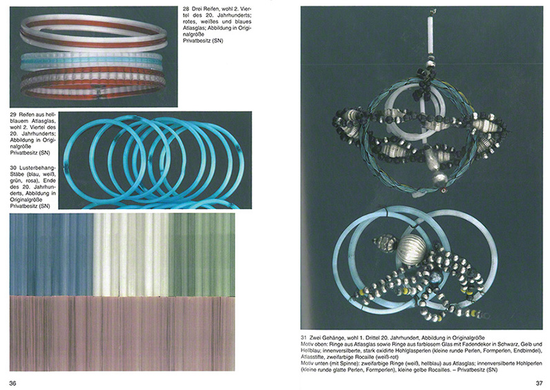 Glasperlen-Christbaumschmuck aus Böhmen