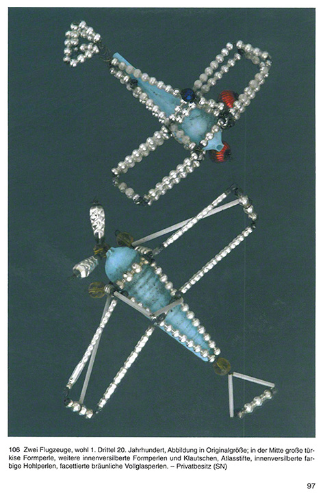 Glasperlen-Christbaumschmuck aus Böhmen