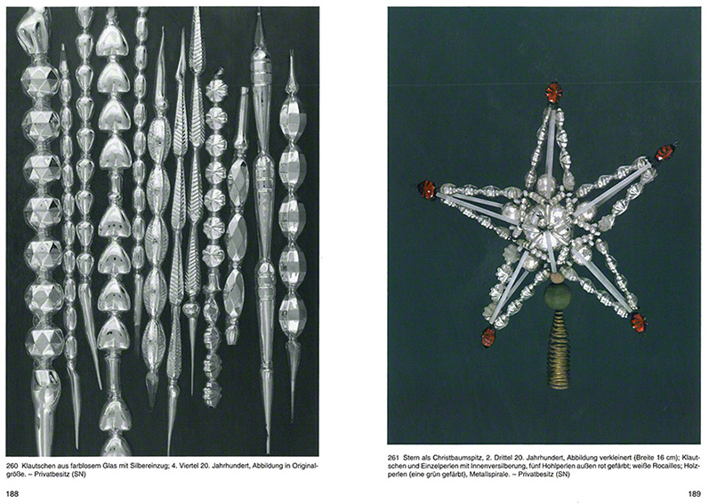 Glasperlen-Christbaumschmuck aus Böhmen