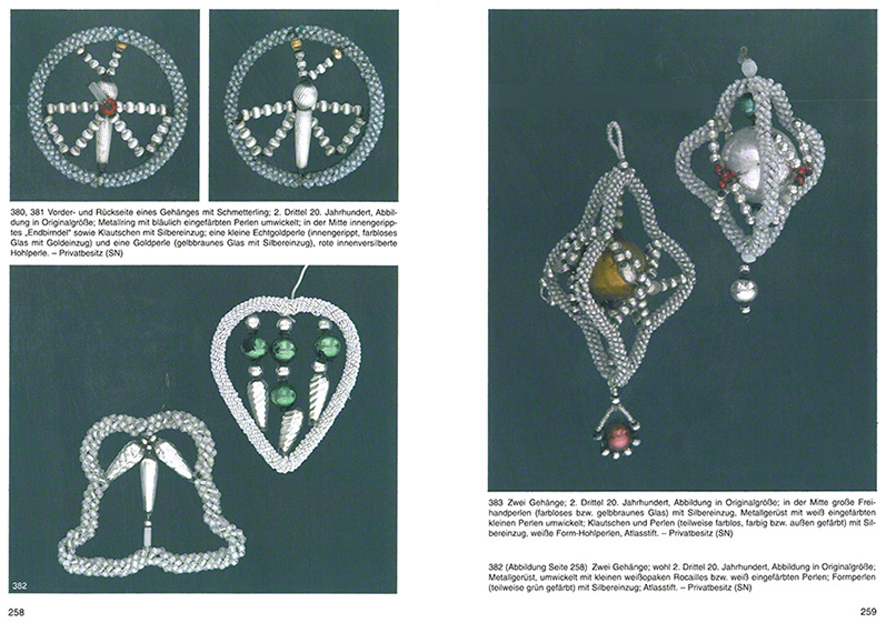 Glasperlen-Christbaumschmuck aus Böhmen