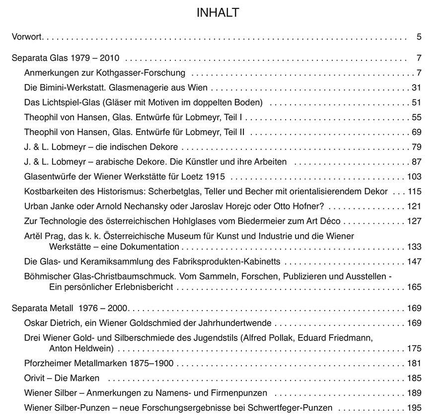 Neuwirth Separata Band 6 Inhalt